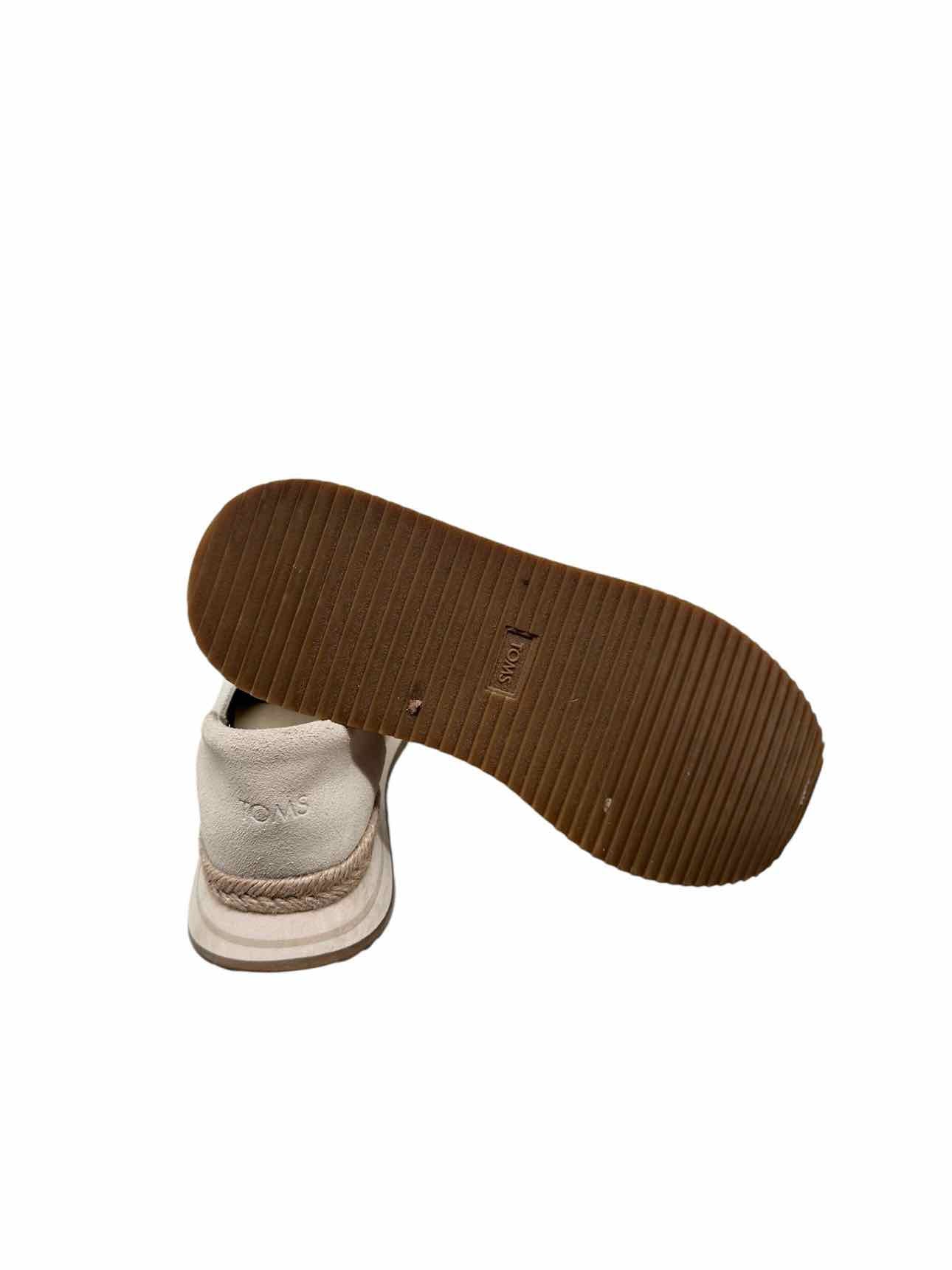 Toms Jocelyn Beige Slip Ons Shoe Size 8