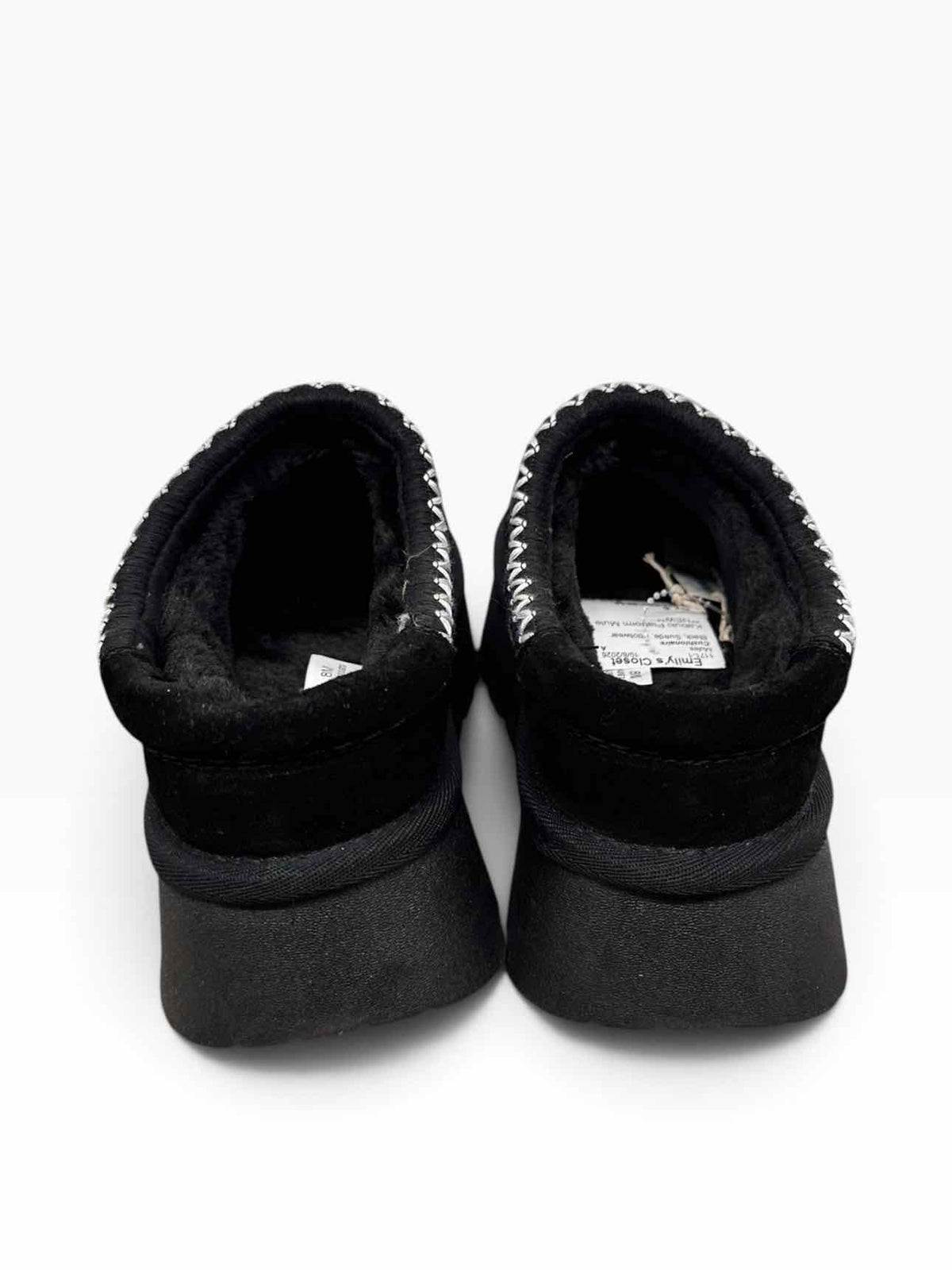 Cushionaire Kabuki Platform Mule Black Shoe Size 8 **NEW**