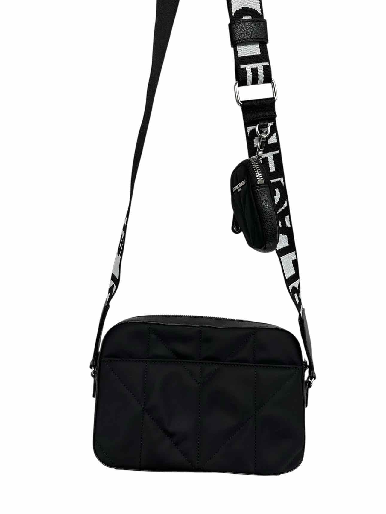 Karl Lagerfeld Maybelle Black Nylon Crossbody