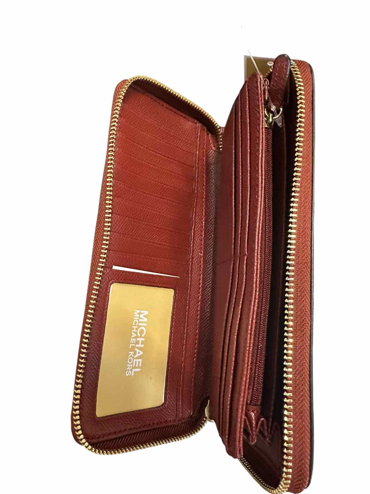 Michael Kors Brandy Jet Set Continental Travel Wallet  **NEW**