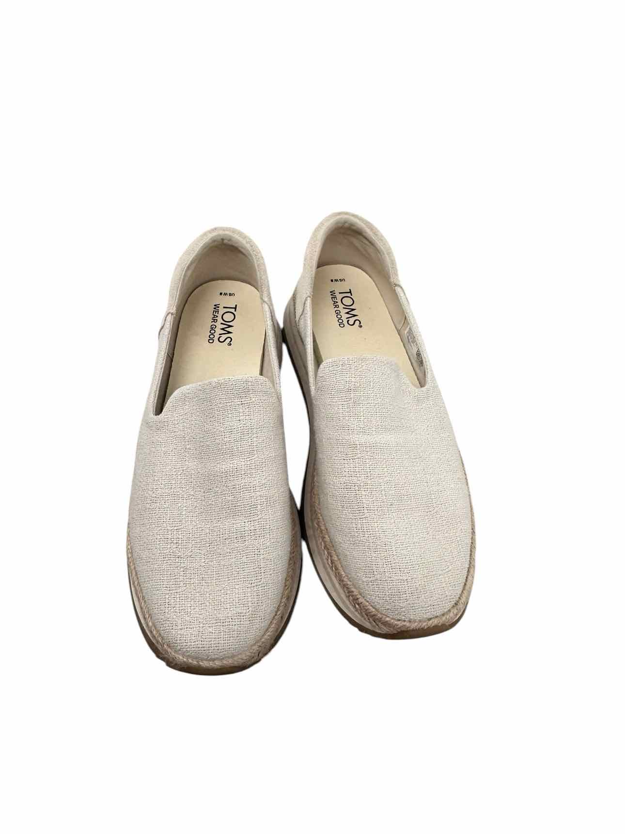Toms Jocelyn Beige Slip Ons Shoe Size 8