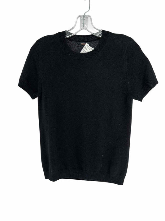 Quince Mongolian Cashmere T-Shirt Sweater Black Size S