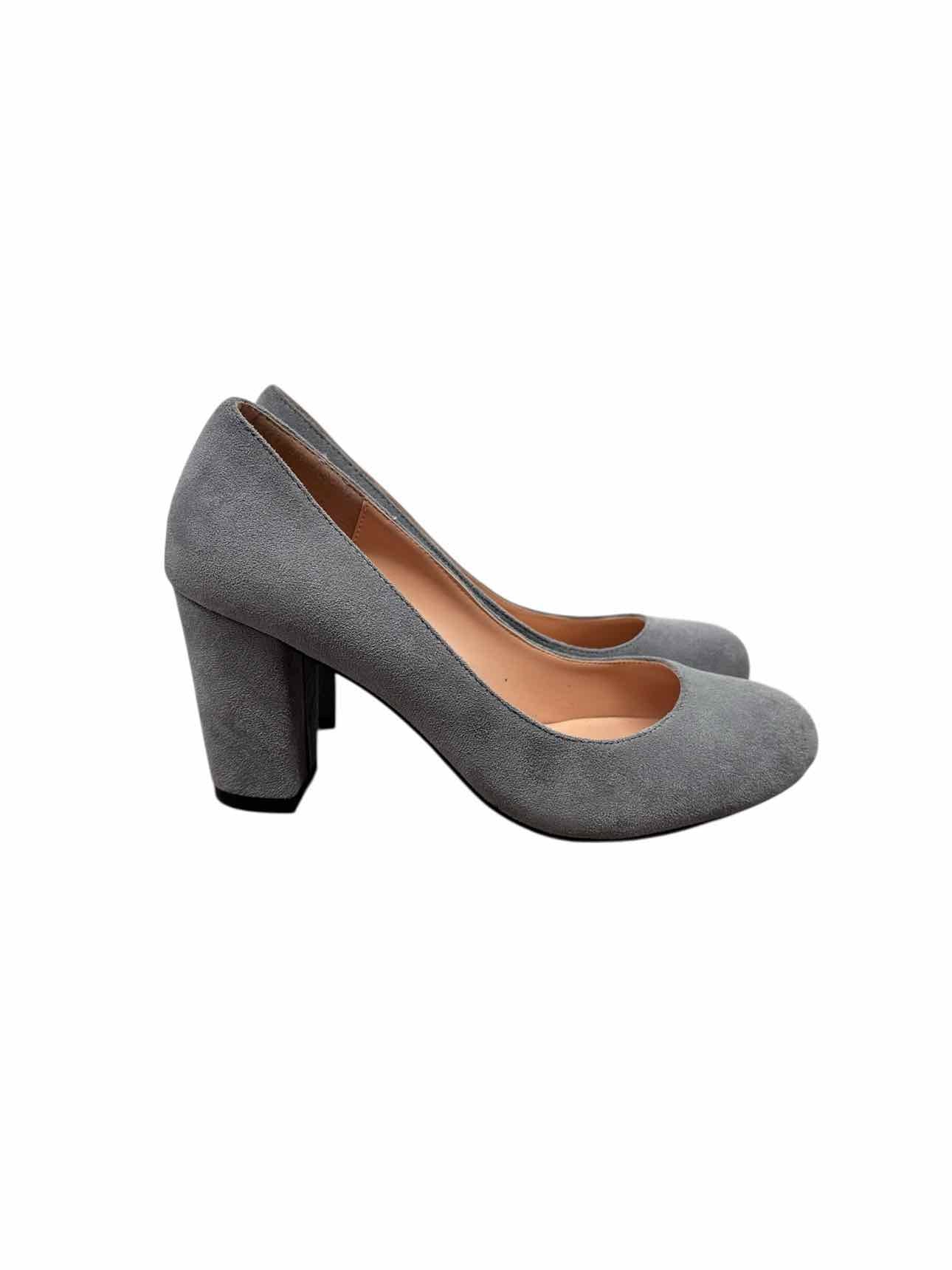 Castamere Gray Block Heel Pumps Shoe Size 7.5