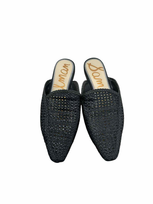 Sam Edelman Elva Woven Mule Black Shoe Size 8.5
