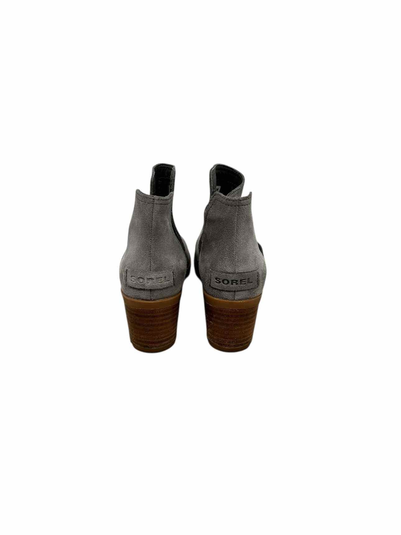 Sorel Cate Cut Out Gray Bootie Shoe Size 6.5