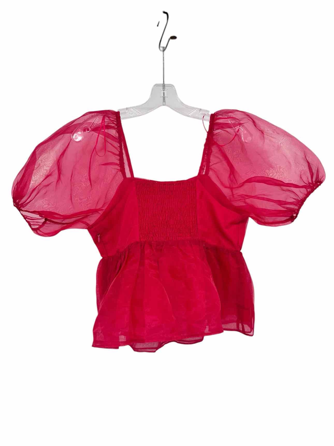 English Factory Red Size M Short Sleeve Top **NEW**