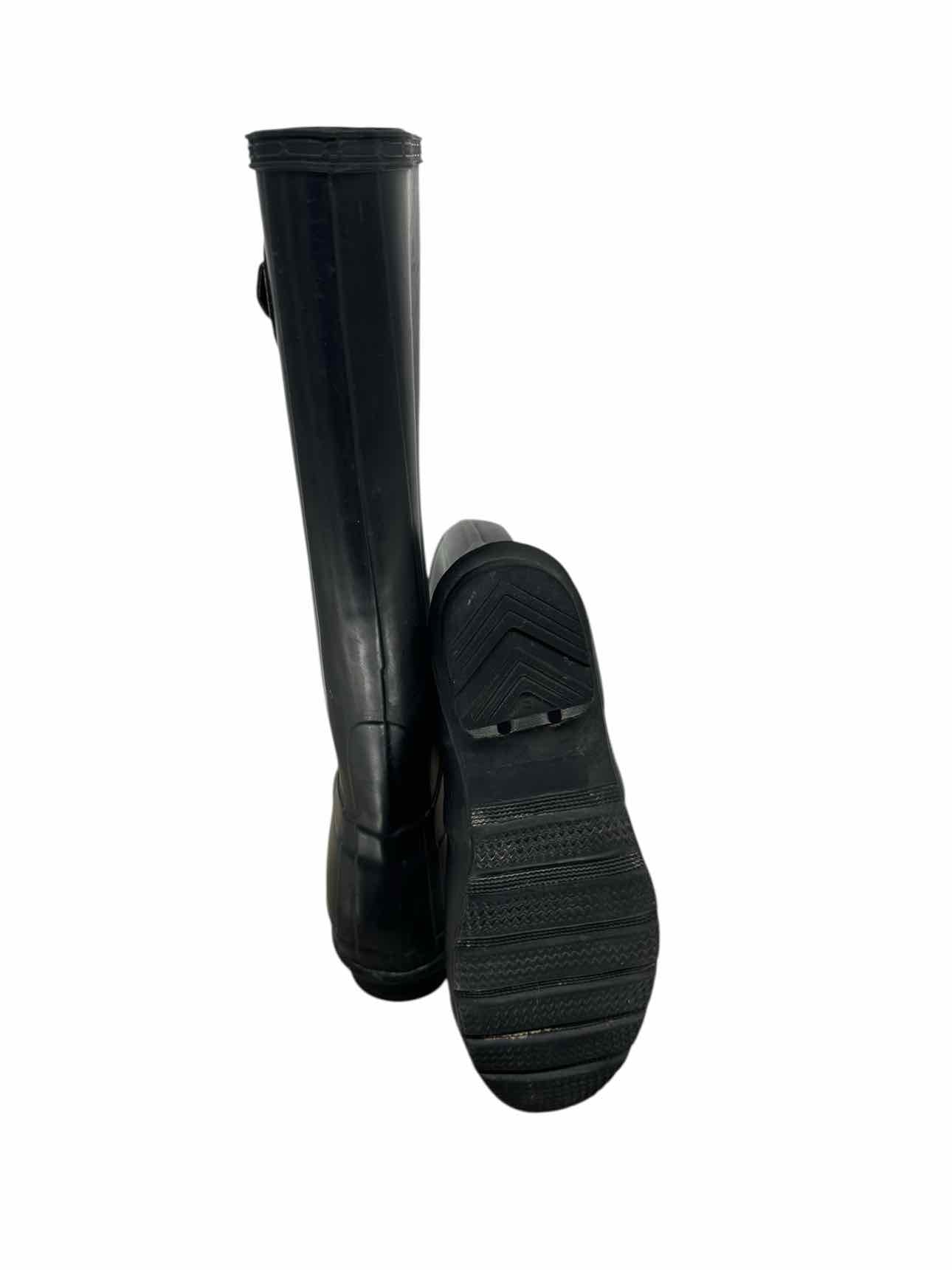 Hunter Original Tall Black Rain Boots Shoe Size 6M/7F