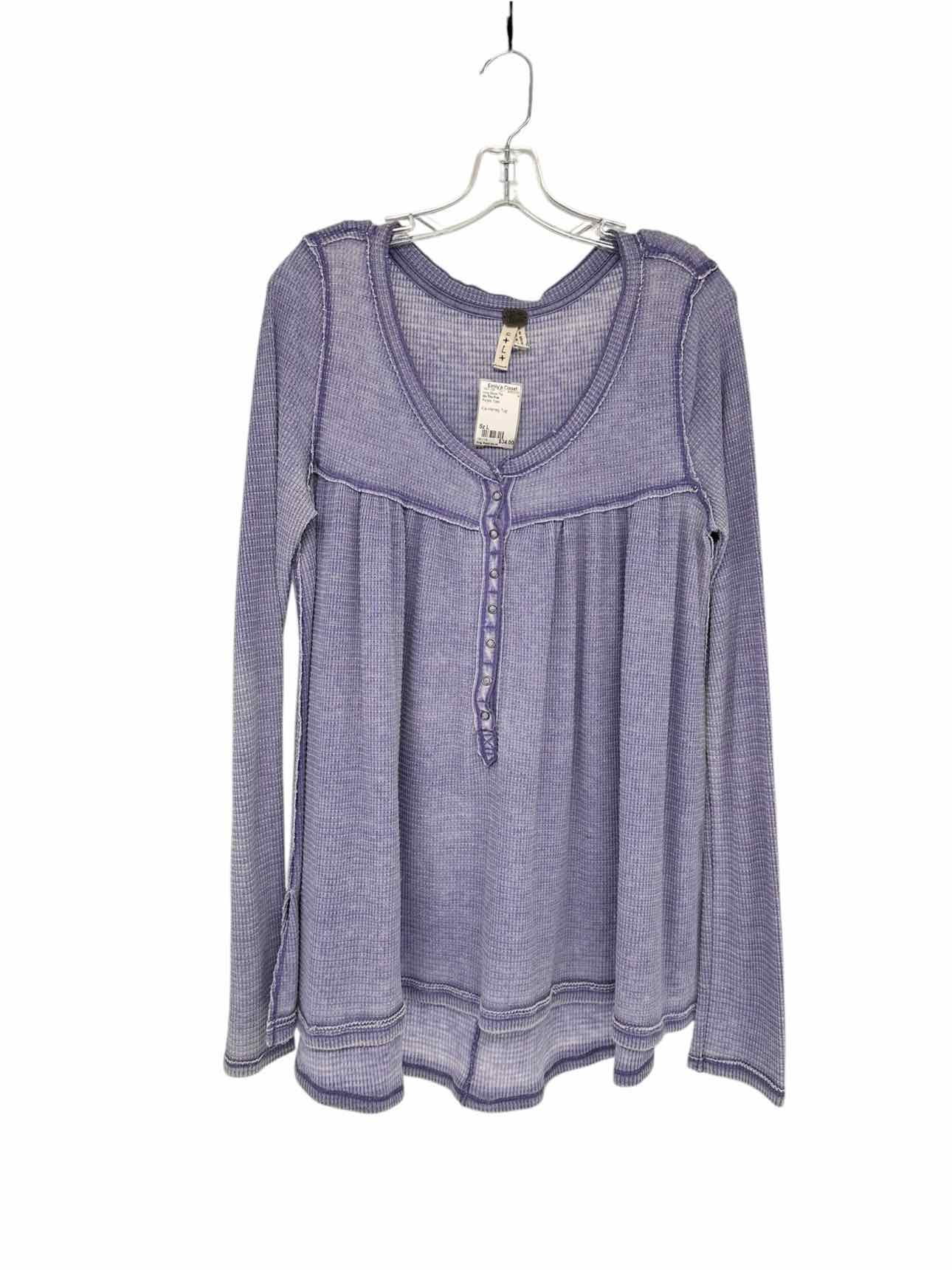 We The Free Kai Henley Top Purple Size L
