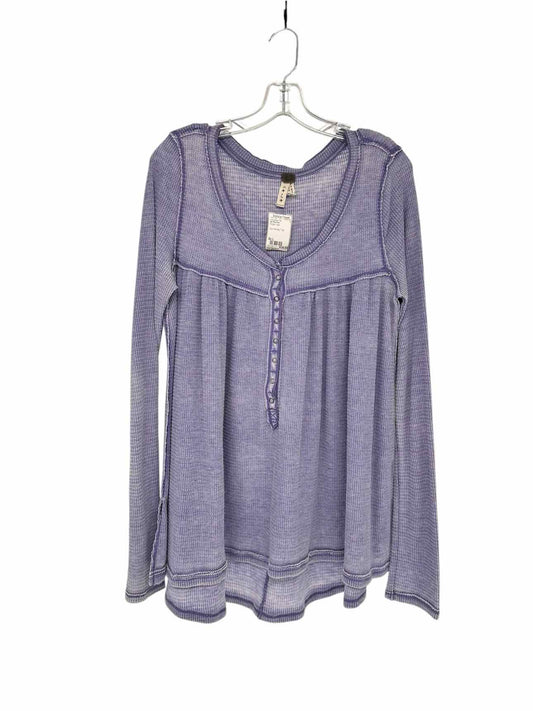 We The Free Kai Henley Top Purple Size L