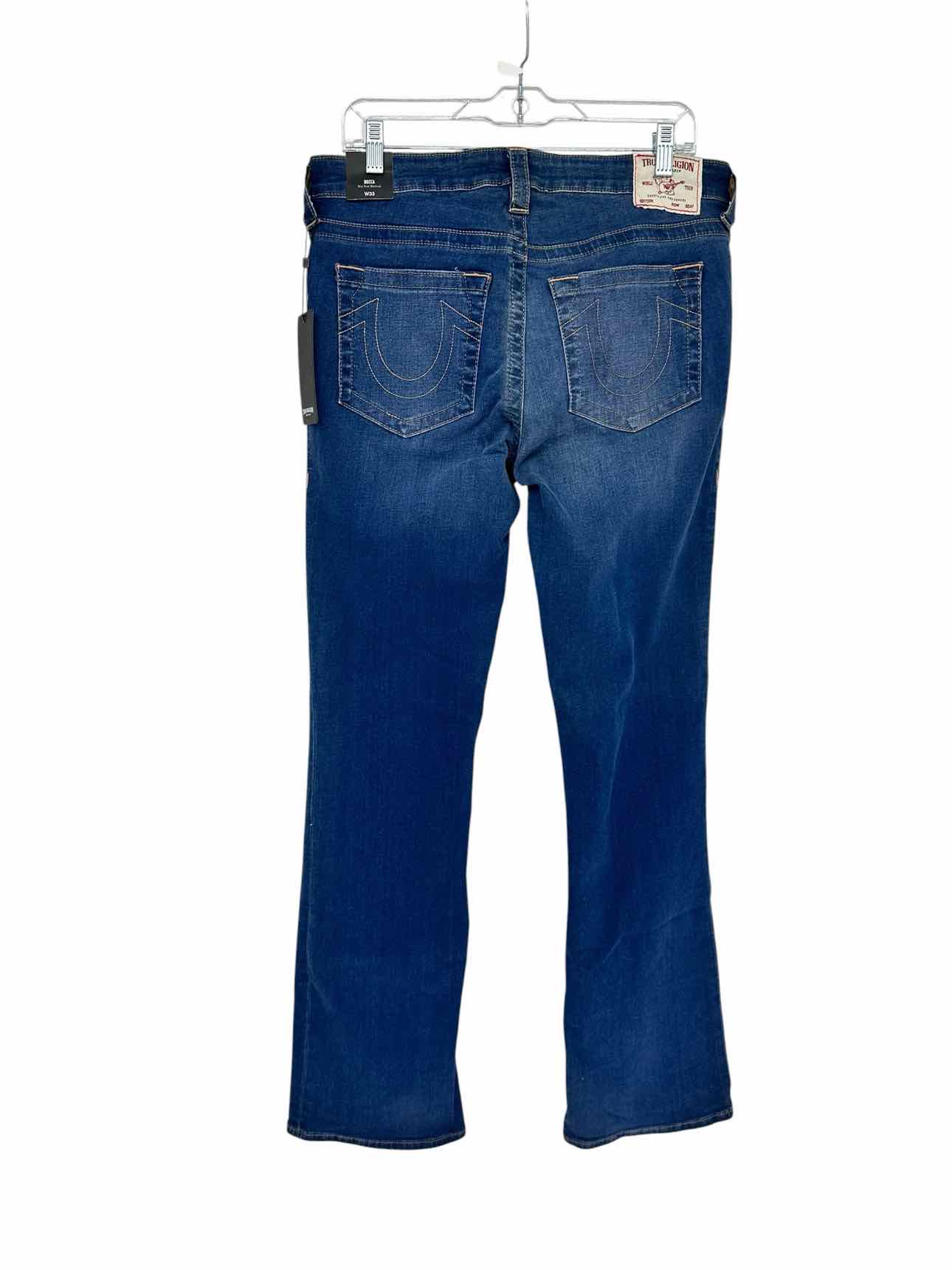 True Religion Becca Mid-Rise Boot Jeans Blue Size 16 **NEW**