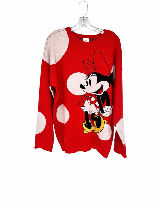 Disney Red Minnie Mouse Sweater Size L