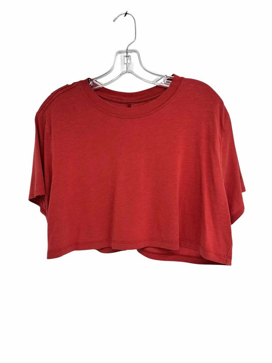 Lululemon Cropped Tee Rust Size 4
