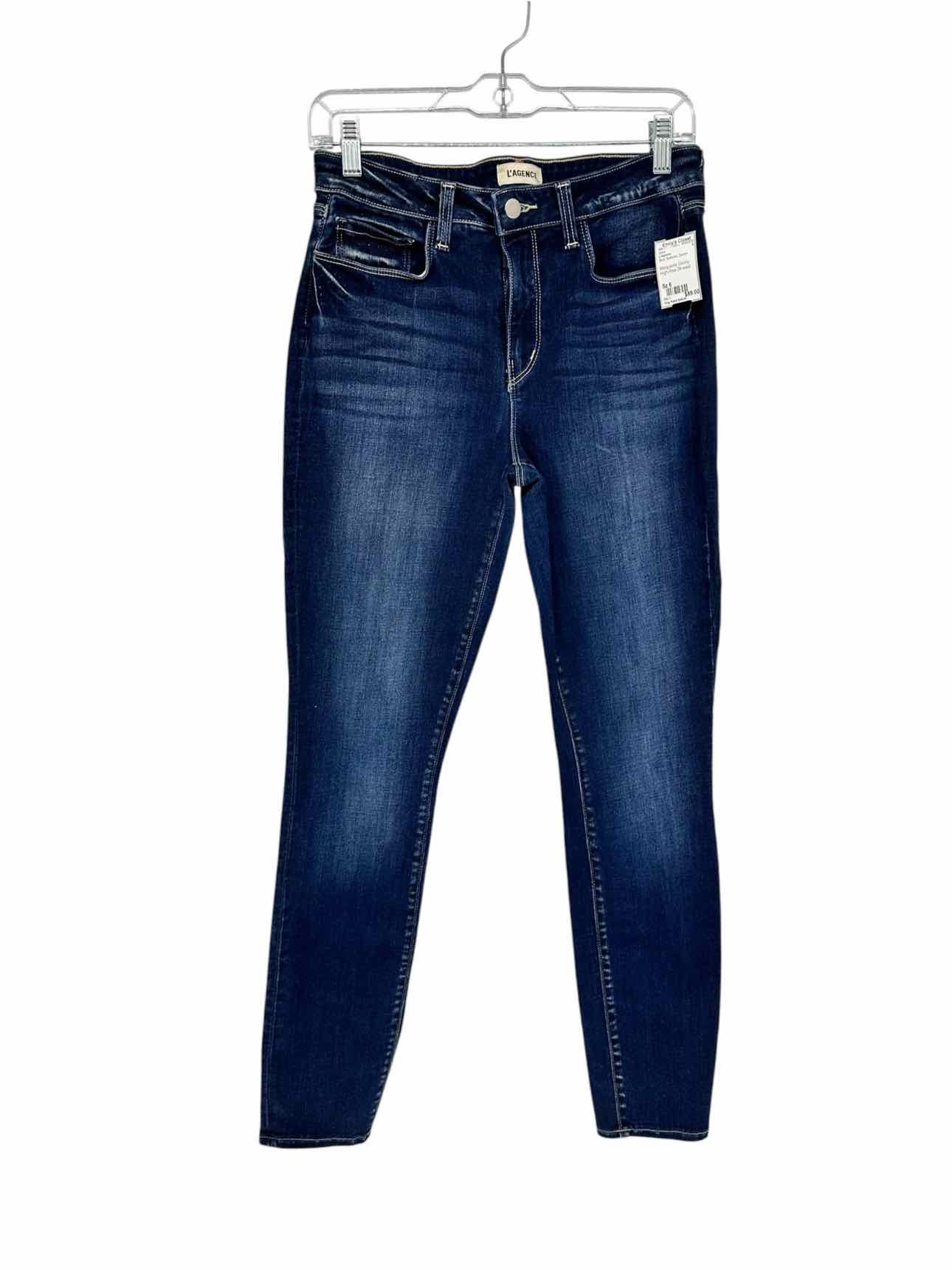 L'Agence Blue Marquerite Skinny High-Rise Jeans Size 6