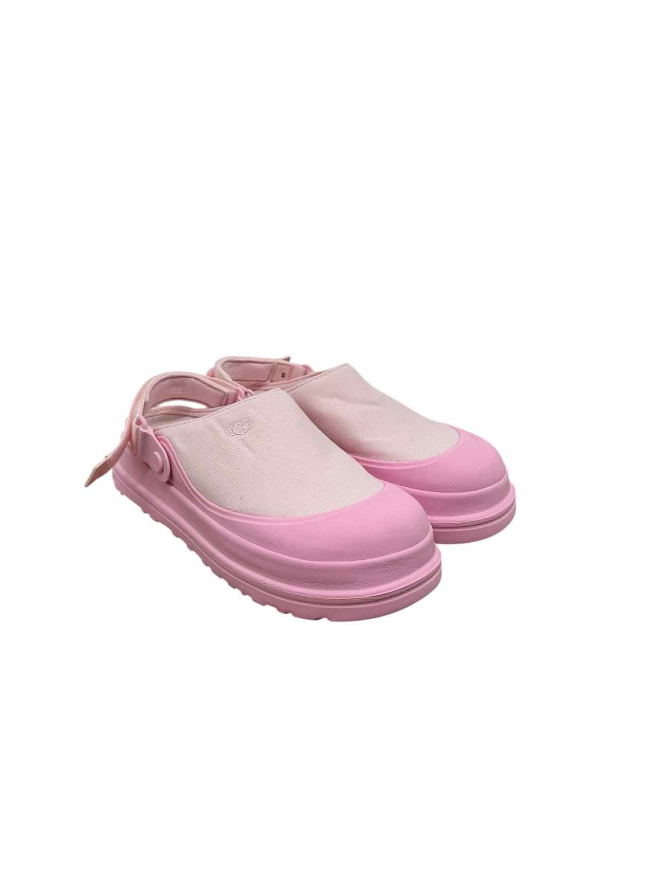 Ugg Pink GoldenGlow Clogs Shoe Size 9