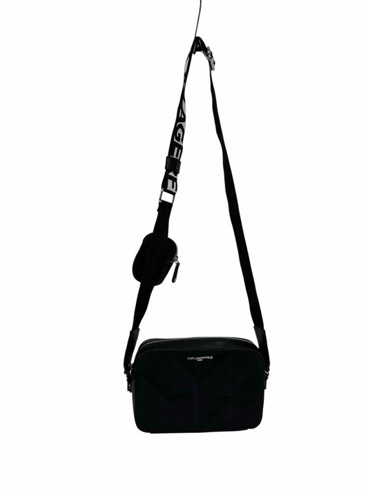 Karl Lagerfeld Maybelle Black Nylon Crossbody