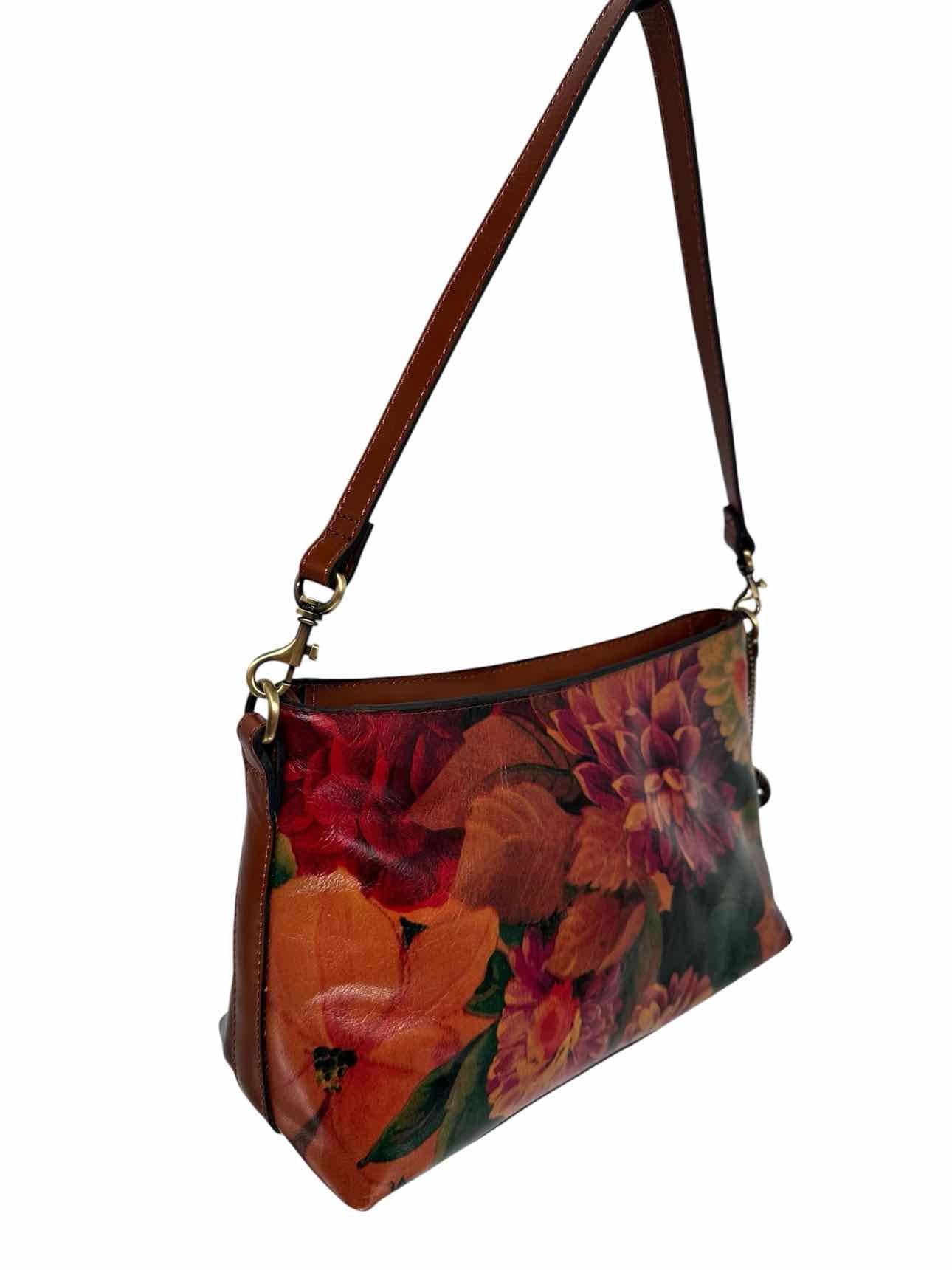 Patricia Nash Betta Double Strap Tan Leather Crossbody