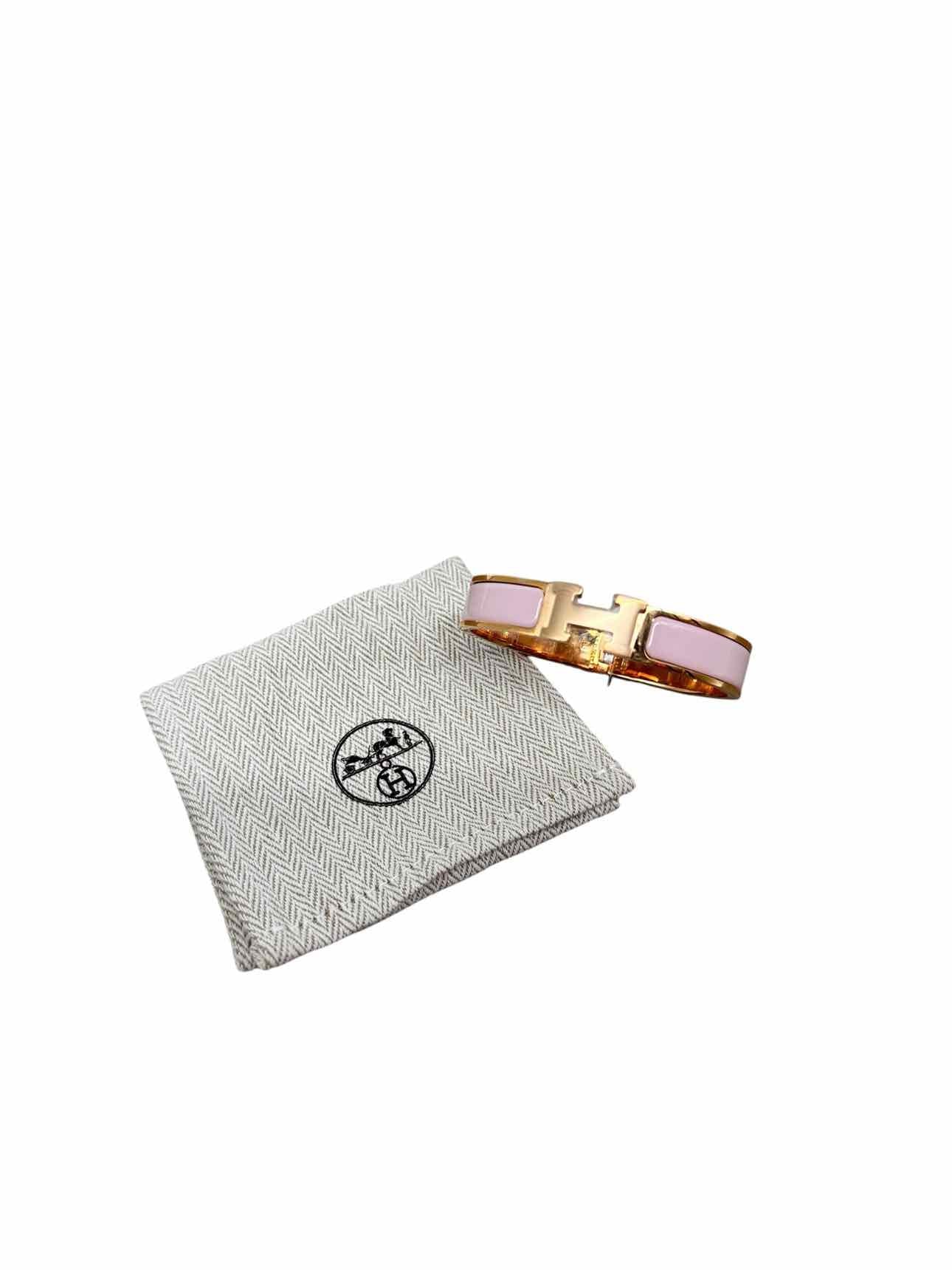 Hermes Clic H Bracelet PM in Rose Dragee **NEW**