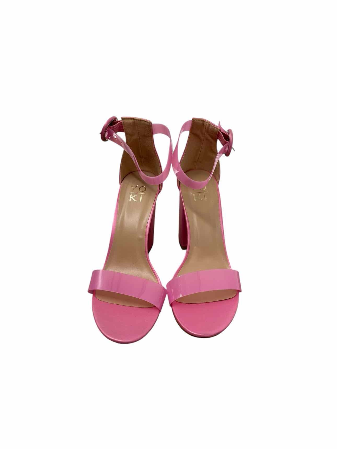 Yo Ki Pink Block Heel Dress Sandal SIZE 7.5