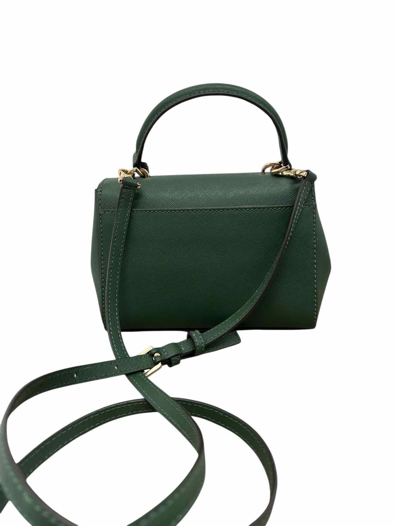 Michael Kors Ava Extra-Small Green Leather Crossbody