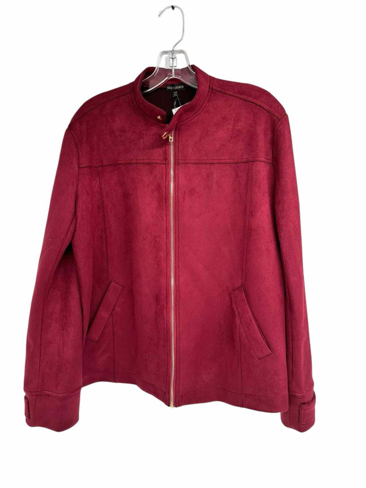 Coco +  Carmen Pavia Lightweight Faux Suede Jacket Size S/M **NEW**