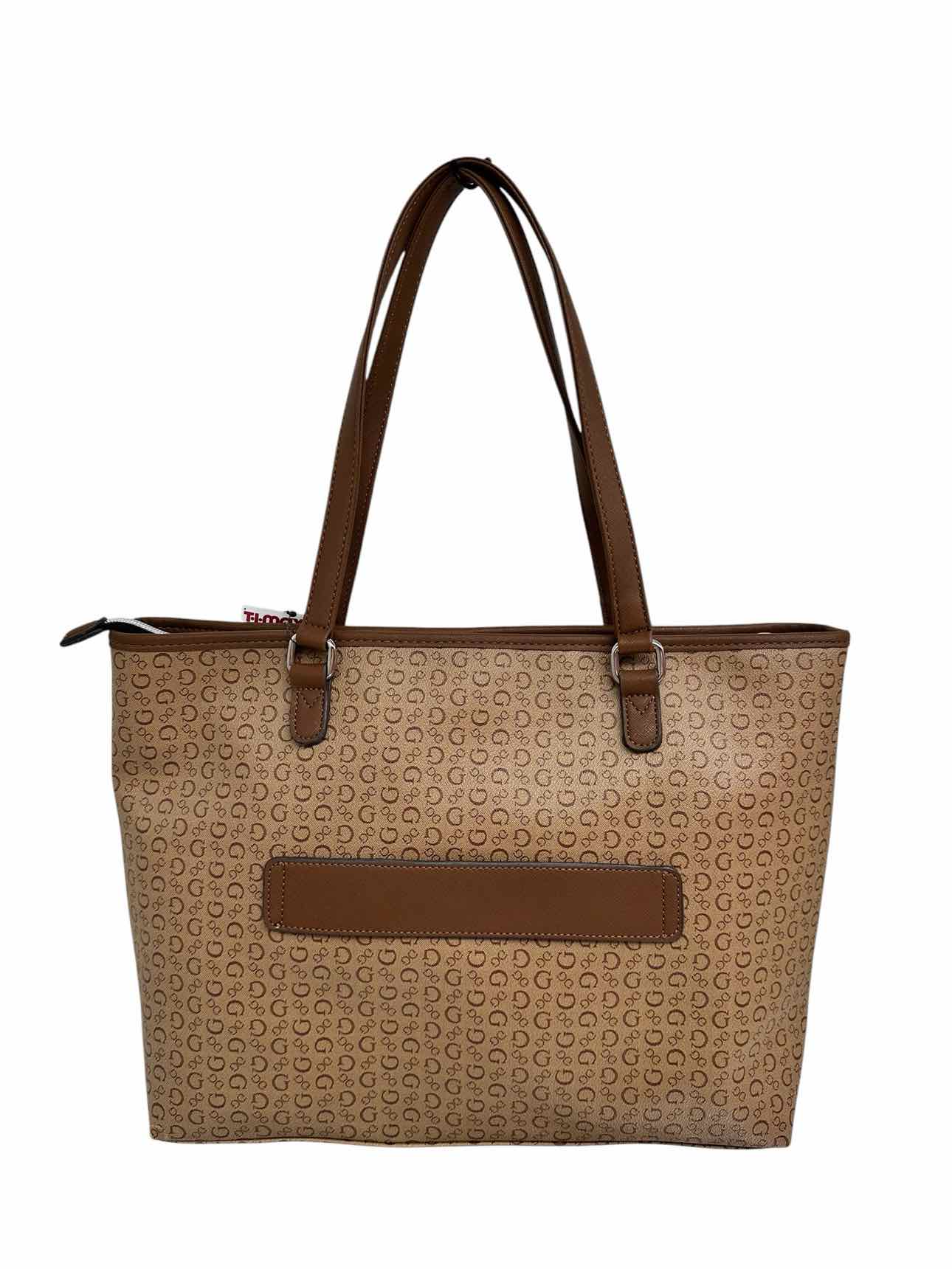 Guess Brown Faux Leather Tote
