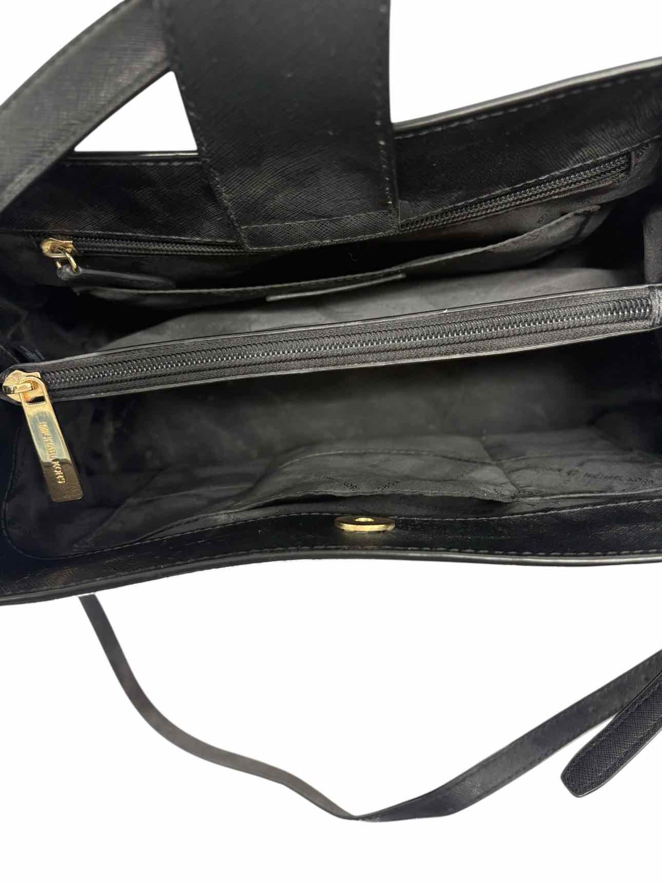 Michael Kors Sofia Black Leather Satchel