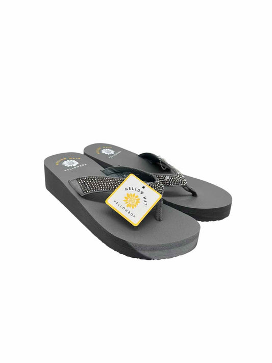 Yellow Box Cressida Mellow Mat Gray Flip Flops Shoe Size 8.5 **NEW**