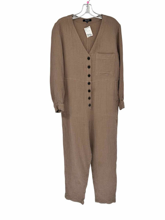 Madewell Lightspun Coverall Brown Size S Jumpsuit