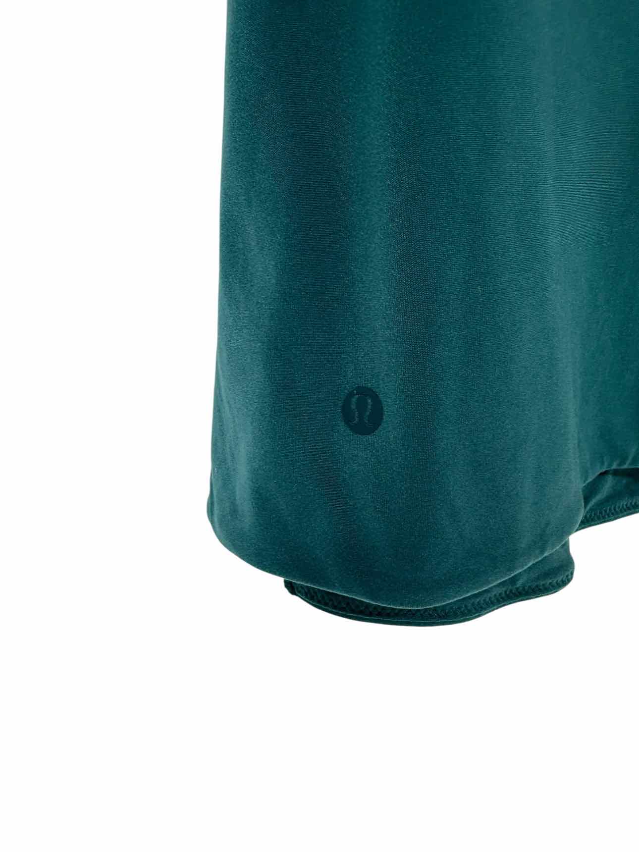 Lululemon Teal Wundermost Ultra Soft Nulu Mock Neck Size 2