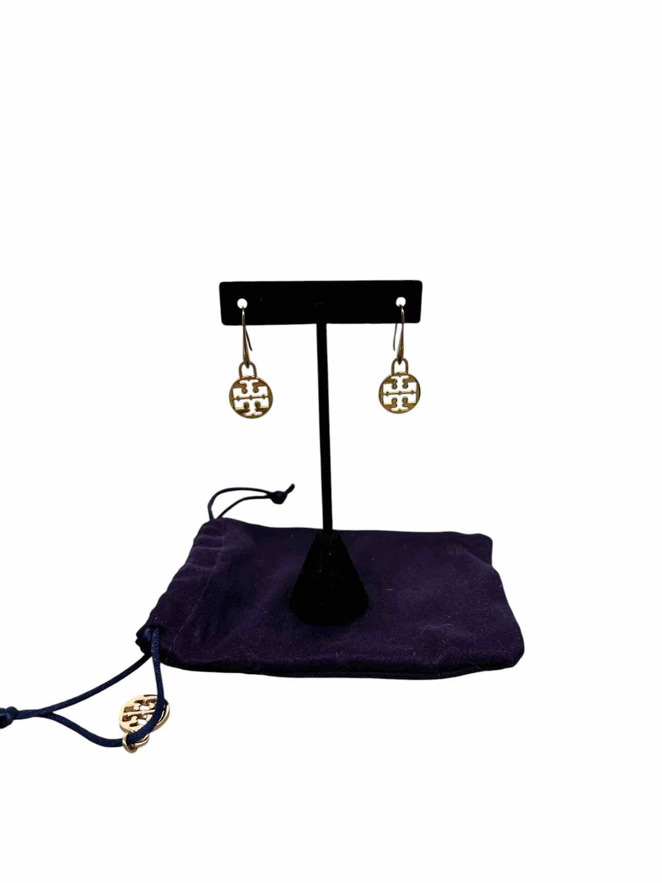 Tory Burch Logo Medallian Dangle Earrings