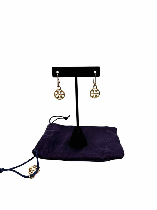 Tory Burch Logo Medallian Dangle Earrings