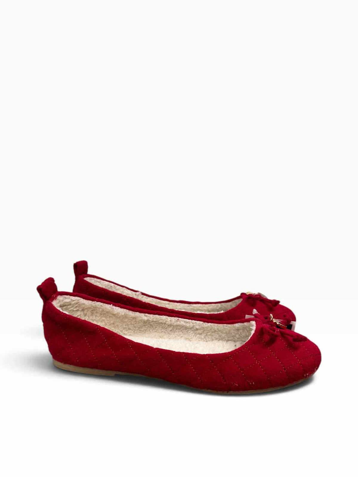 Michael Kors Wool & Cashmere Fleece Lined Flats Red Shoe Size 9  **NEW**