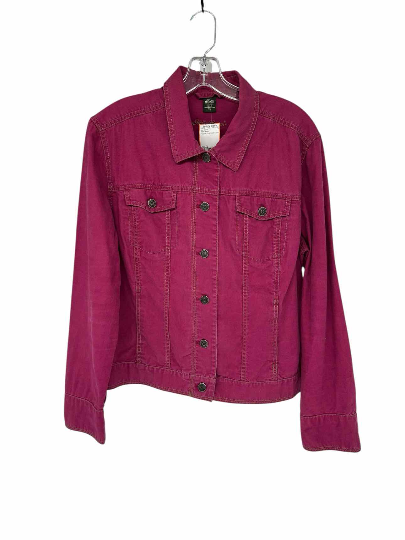 Eddie Bauer Fuschia Size XL Jean Jacket