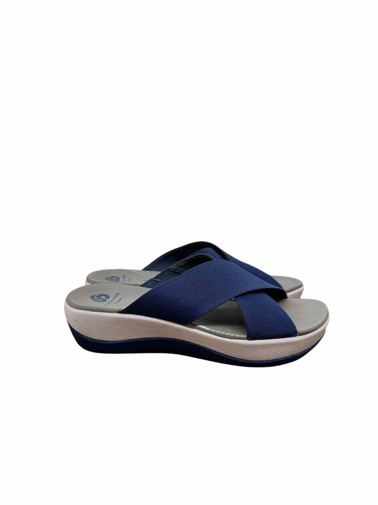 Clarks Arla Elin Blue Sandals Shoe Size 7