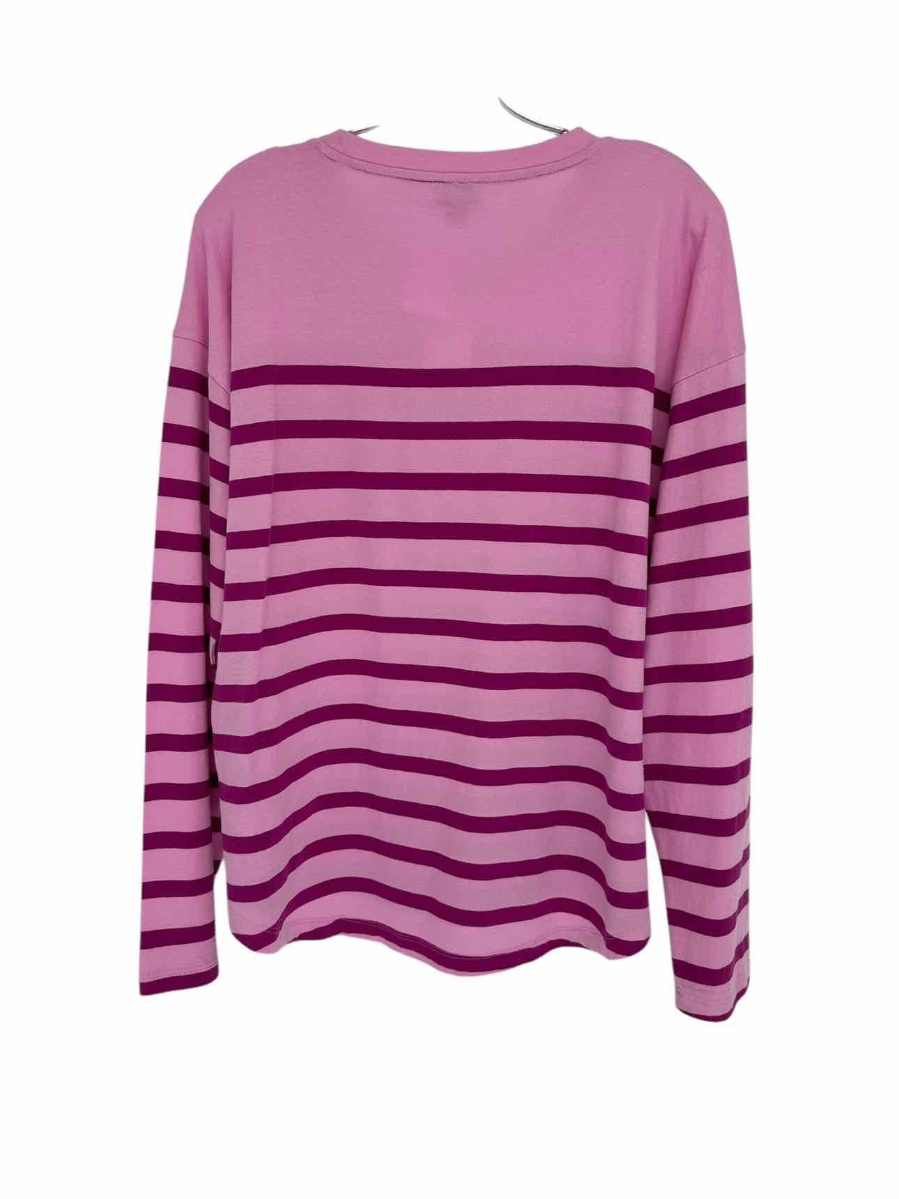 J. Crew Pink Size L Long Sleeve Top **NEW**