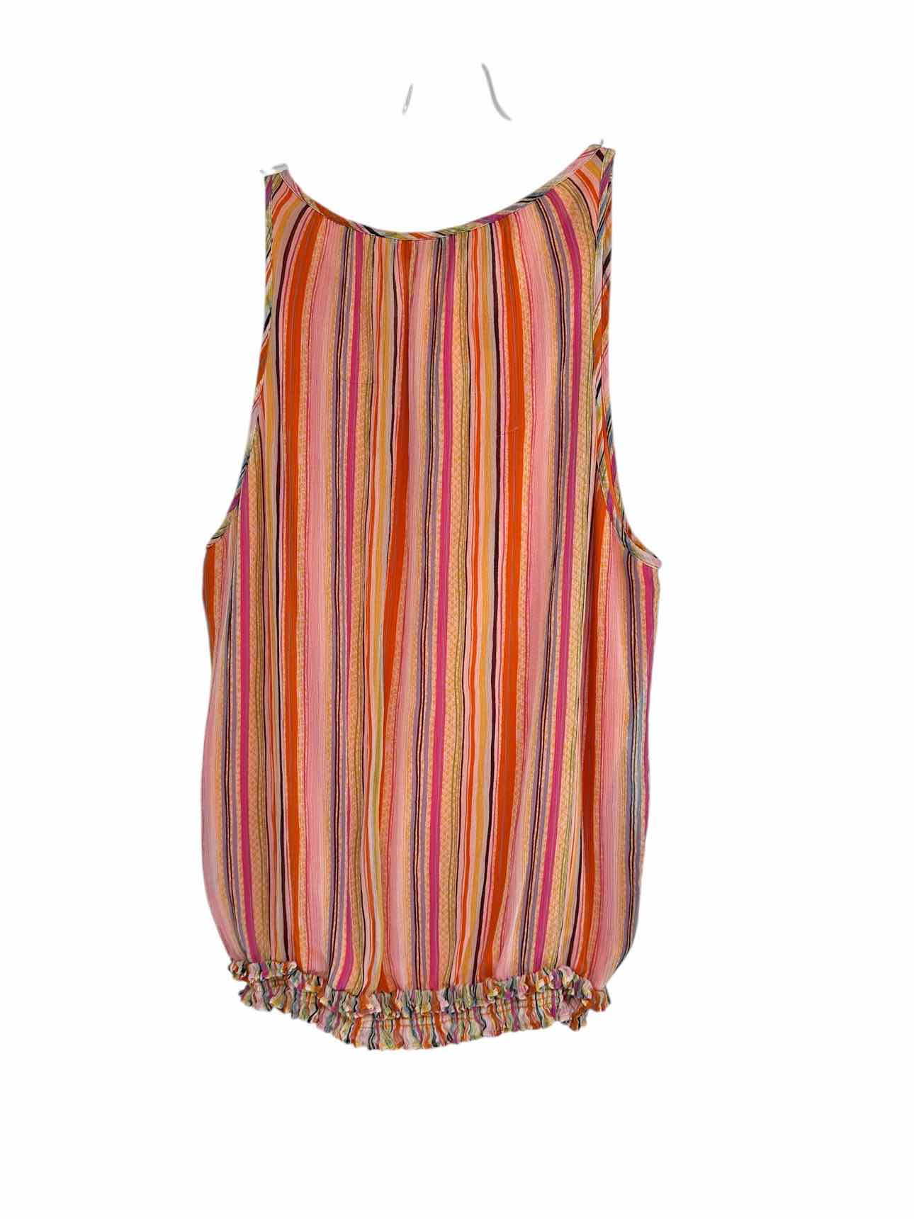 Ramy Brook Orange Size L Sleeveless Top