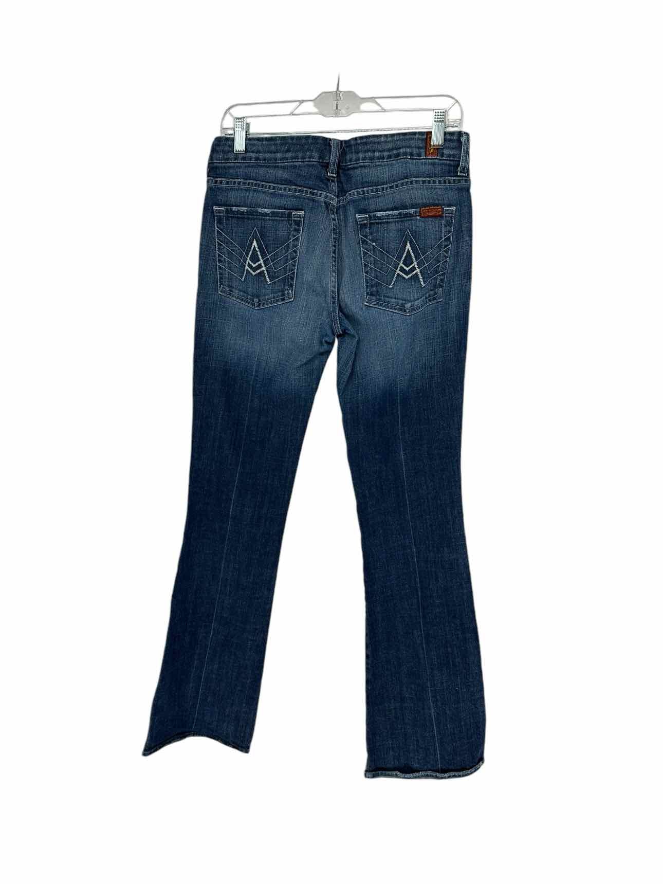 7 for All Mankind Blue Size 8 Jeans