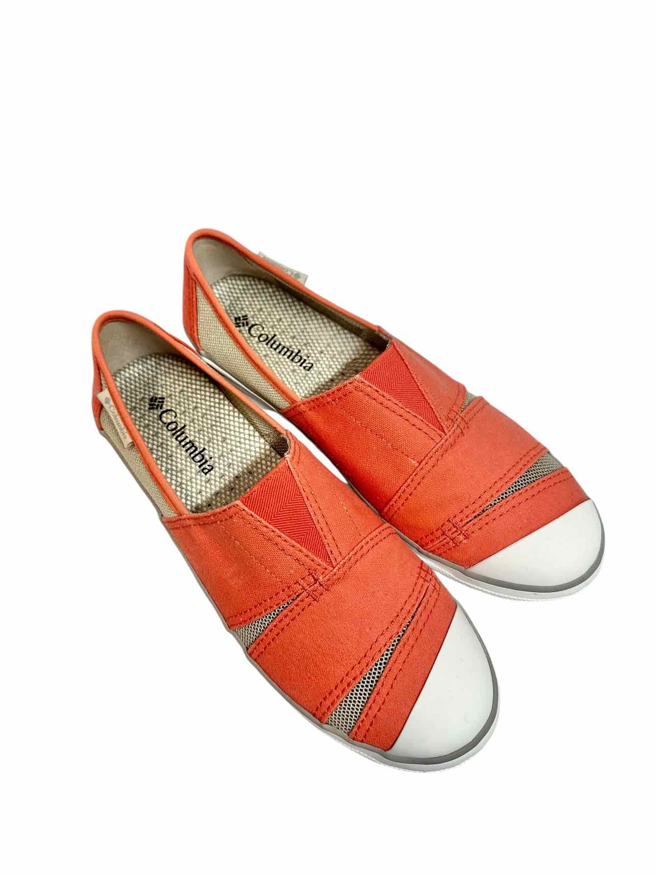 Columbia Orange Vulc N Vent Slip Ons **NEW** Size 7.5