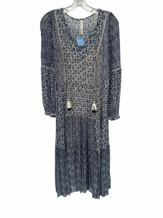 Anthropologie Navy Midi Dress Size XS