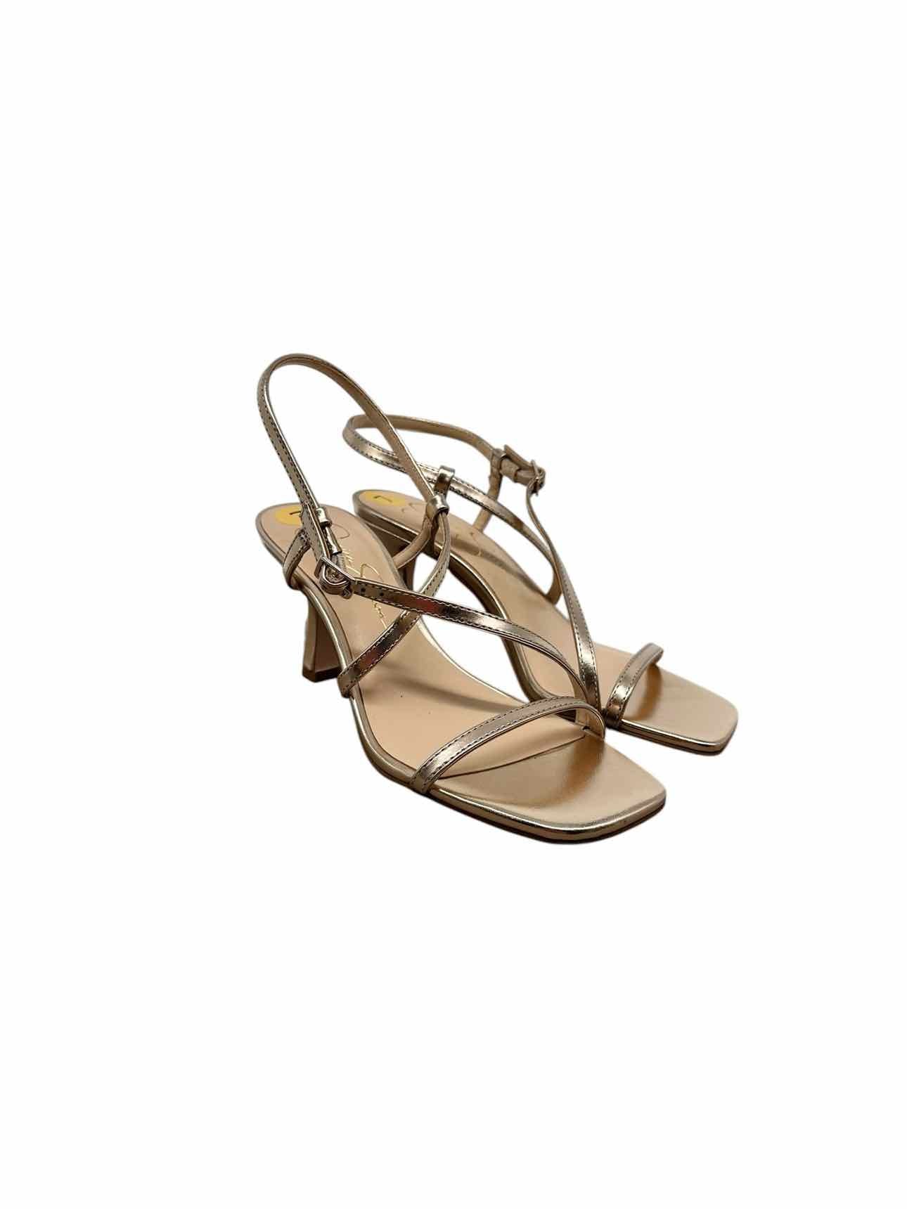 Jessica Simpson Elunai Dress Sandals Gold Shoe Size 7 **NEW**