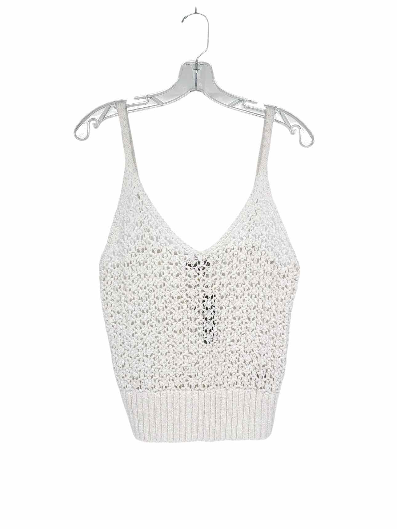 J. Crew White Sleeveless Sweater Size L **NEW**