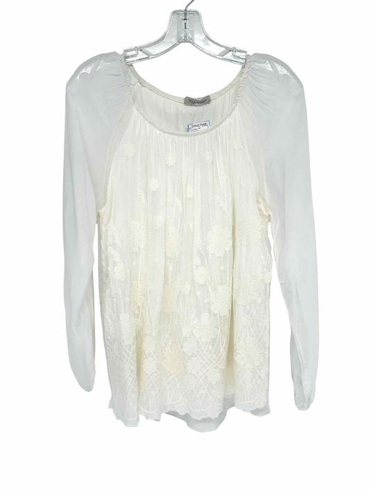 Viola Borghi Off-White Long Sleeve Top Size L