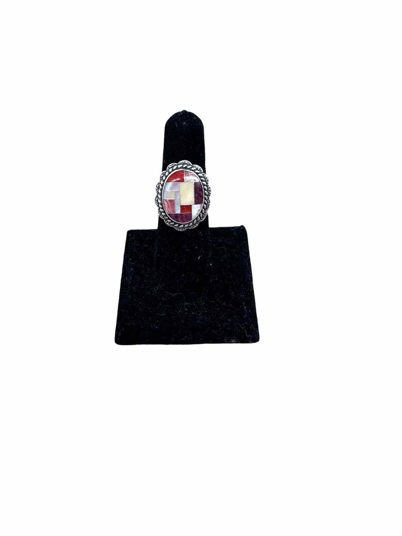 Sterling Silver Mother of Pearl Carolyn Pollack Ring