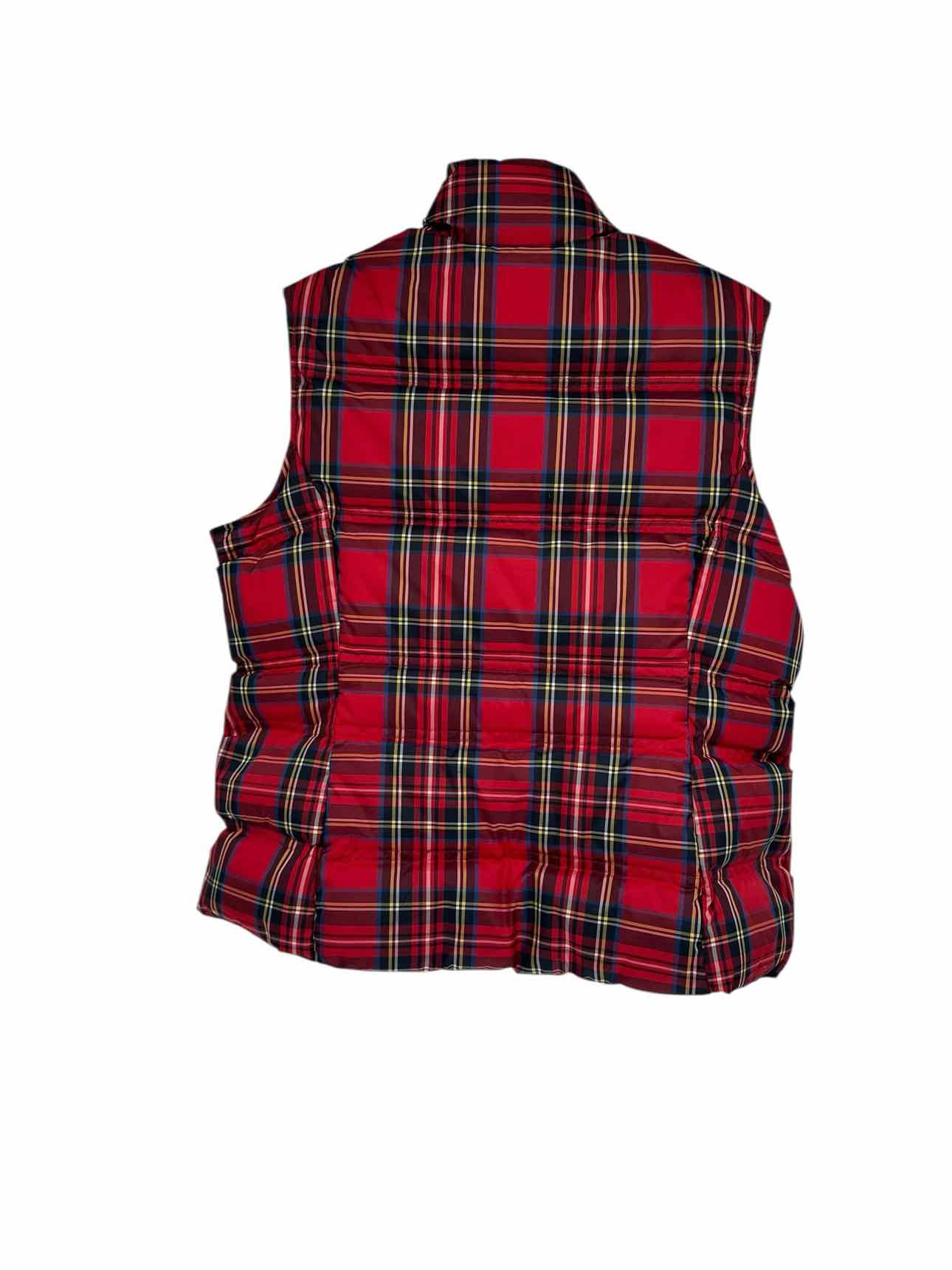 Land's End Red Puffer Vest Size S