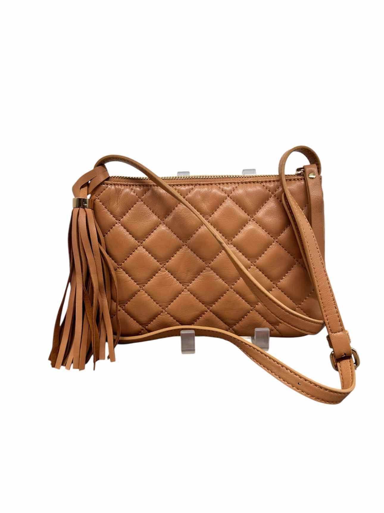 Isaac Mizrahi New York Beige Leather Crossbody **NEW**