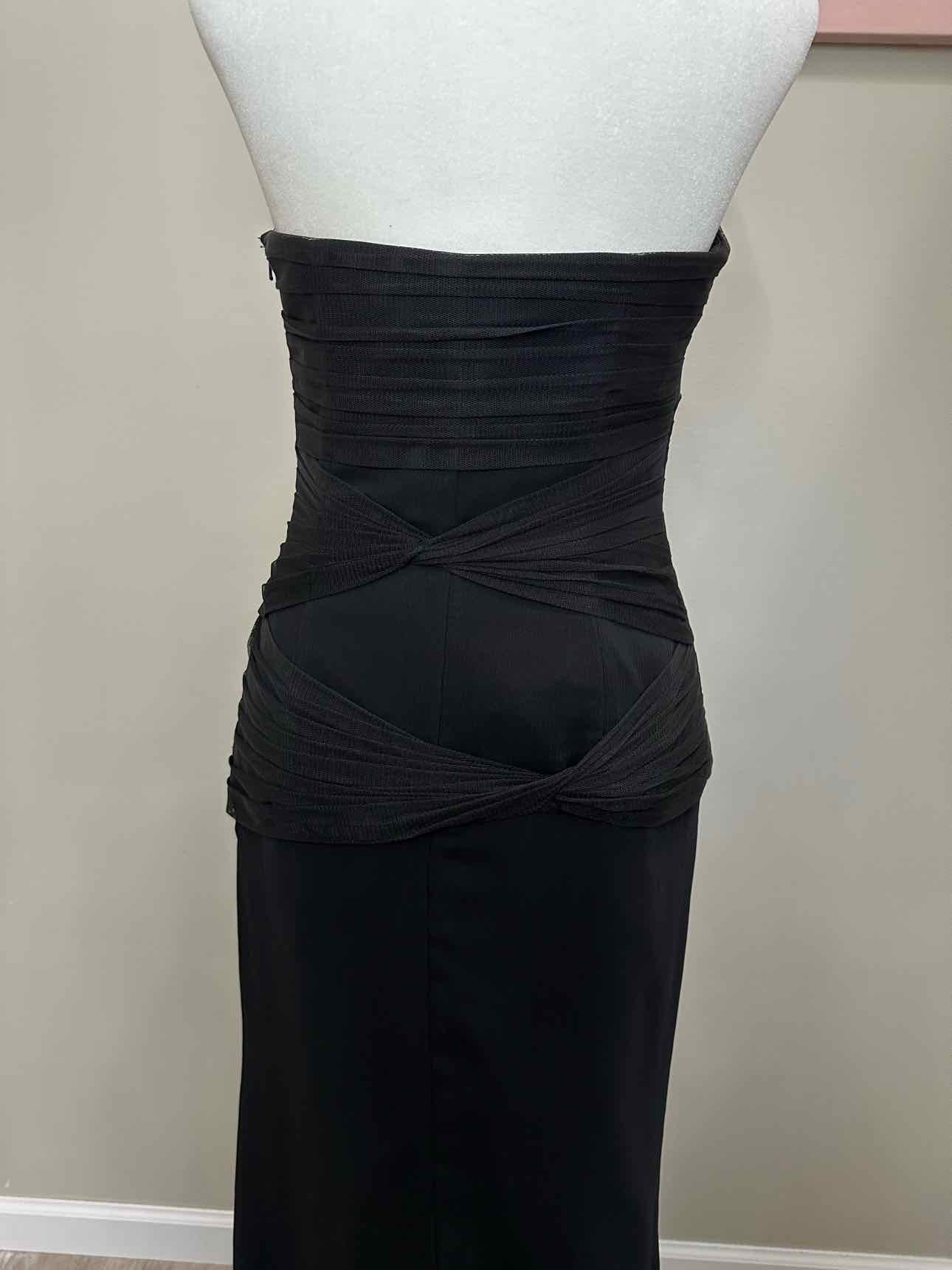 White by Vera Wang Black Full-Length Gown SZ 4