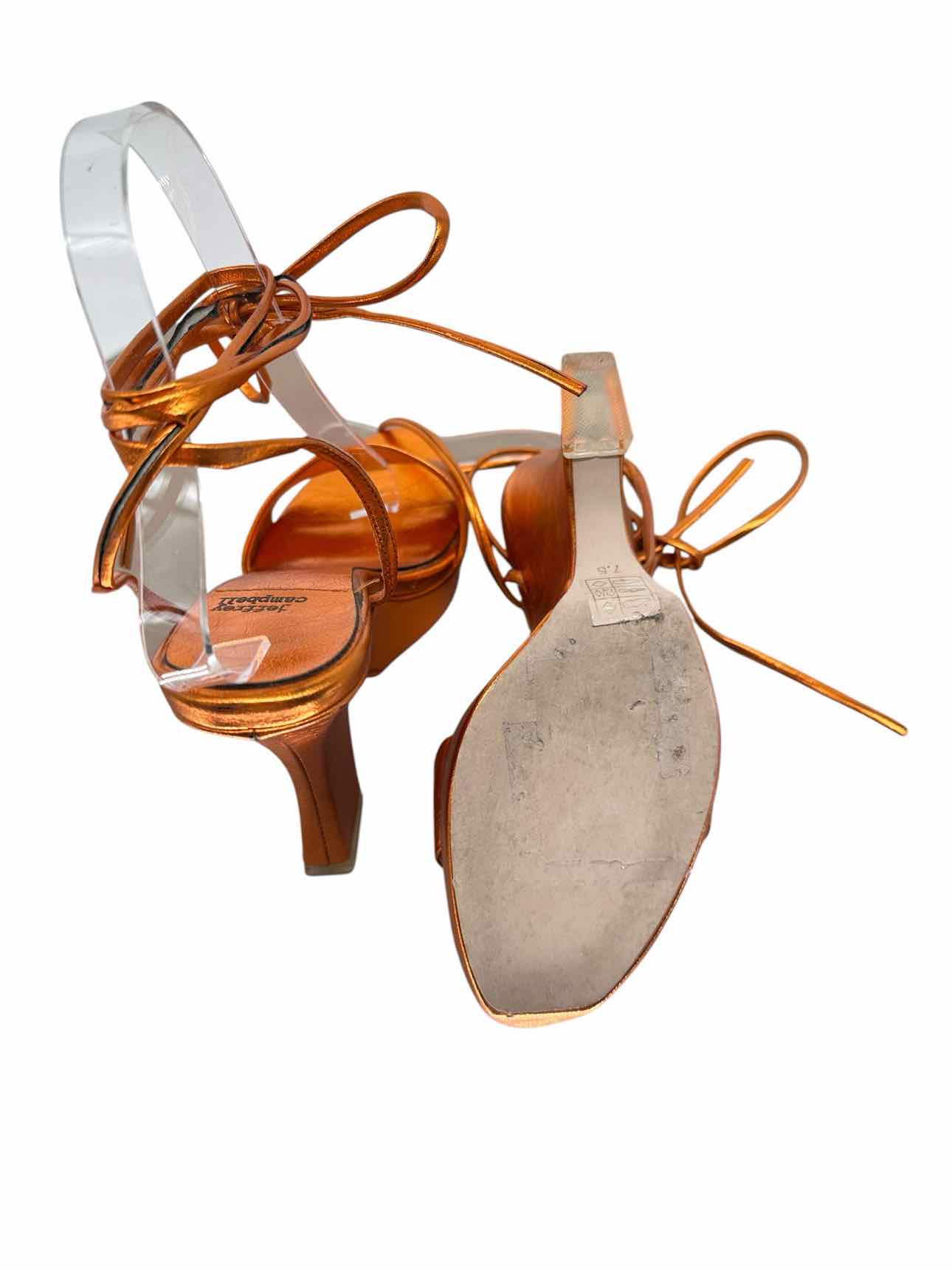 Jeffrey Campbell Copper Dress Sandal Shoe Size 7.5