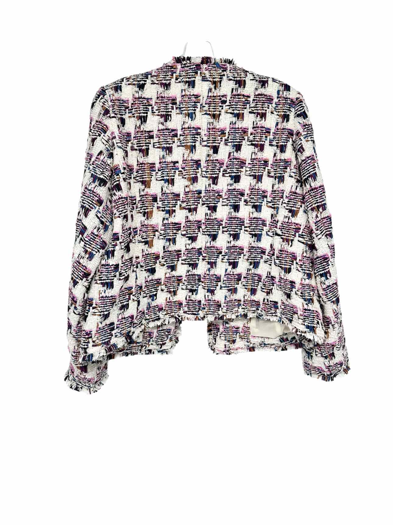 Talbots White Print Jacket Size 12P **NEW**