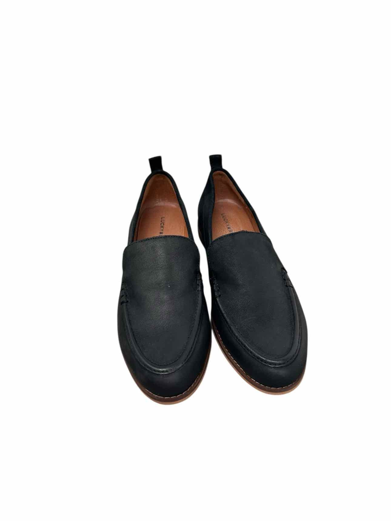 Lucky Brand Erlasida Black Loafers Shoe Size 7.5