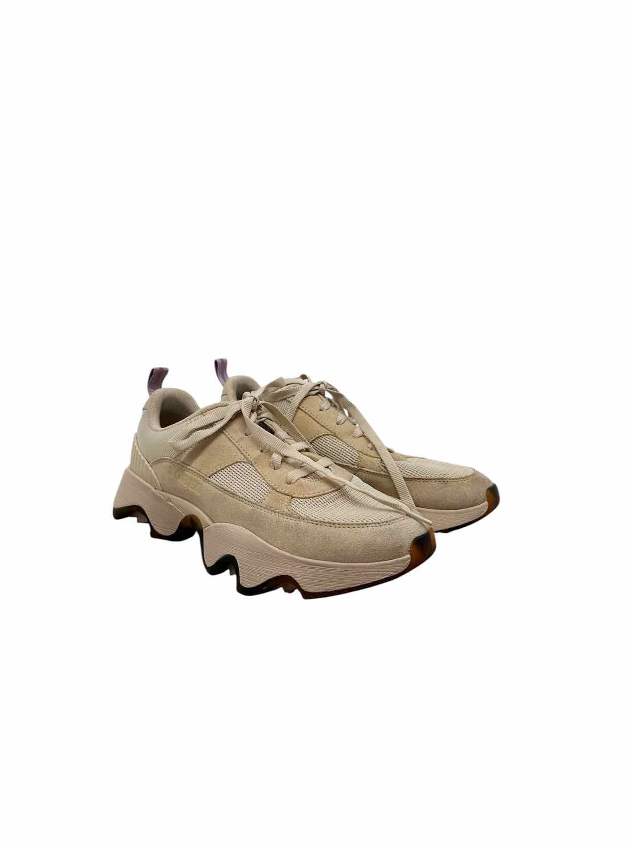 Sorel Beige Kinetic Impact II Wonder Lace Sneakers Shoe Size 9